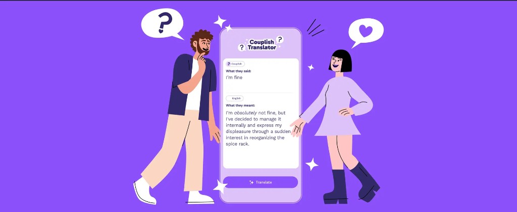 Introducing Couplish: Like Google Translate, but for Your Relationship hero image